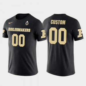 #00 Future Stars Cotton Football For Men's College Custom T-Shirts Black Purdue Boilermakers