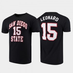 Black Basketball For Men Original Retro Brand Alumni Basketball #15 Kawhi Leonard College T-Shirt San Diego State