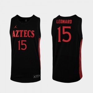 Black For Men #15 Kawhi Leonard College Jersey 2019-20 Basketball Replica Aztecs