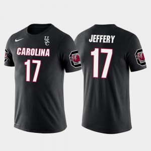 University of South Carolina Men Philadelphia Eagles Football #17 Future Stars Alshon Jeffery College T-Shirt Black