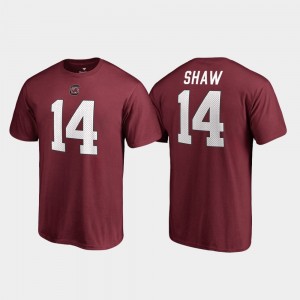 Legends Connor Shaw College T-Shirt #14 Garnet Name & Number For Men University of South Carolina