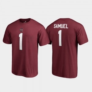 Legends USC Gamecock Deebo Samuel College T-Shirt Name & Number Garnet #1 For Men's