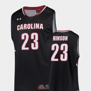 Basketball Replica Evan Hinson College Jersey Black South Carolina Men #23