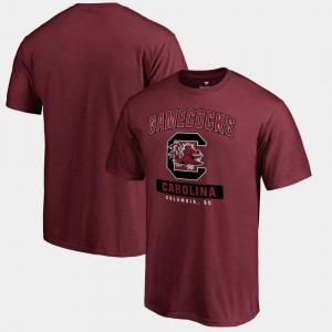 College T-Shirt Garnet Big & Tall Campus Icon For Men South Carolina Gamecocks