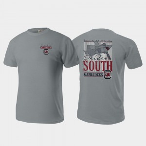 Comfort Colors Pride of the South Mens College T-Shirt Gray Gamecock