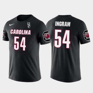 For Men's Los Angeles Chargers Football Future Stars #54 Melvin Ingram College T-Shirt Gamecock Black