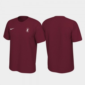 Cardinal Stanford University For Men's Left Chest Logo Legend College T-Shirt