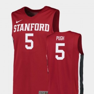 Basketball Kodye Pugh College Jersey Red Replica Men #5 Stanford University
