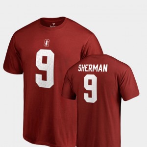 Name & Number Legends #9 Richard Sherman College T-Shirt Men's Cardinal Stanford Cardinal