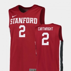 Robert Cartwright College Jersey Stanford University For Men's Basketball Replica #2 Red