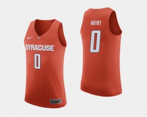 Basketball For Men's #0 Orange Adrian Autry College Jersey Cuse Orange