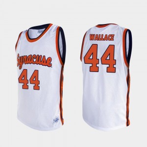 Basketball #44 For Men's John Wallace College Jersey Syracuse Orange White Alumni