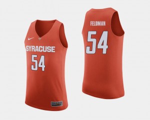 Basketball #54 Ky Feldman College Jersey Orange Syracuse For Men's