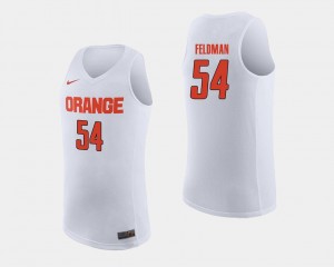 Basketball White #54 Cuse Orange Ky Feldman College Jersey For Men's