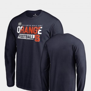 Orange Men 2018 Camping World Bowl Bound College T-Shirt Navy Audible Long Sleeve