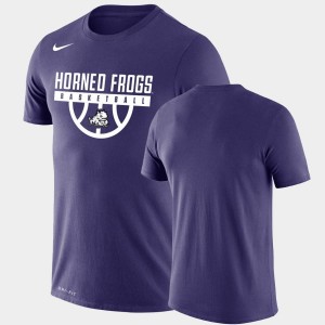 Drop Legend Purple College T-Shirt For Men TCU Horned Frogs Performance Basketball