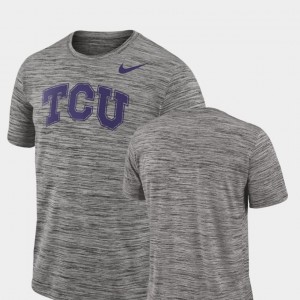 For Men's 2018 Player Travel Legend Charcoal College T-Shirt Performance Horned Frogs