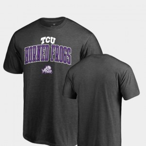 For Men's Heathered Charcoal College T-Shirt Square Up TCU