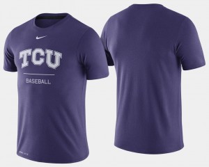 Baseball Horned Frogs Dugout Performance Purple For Men College T-Shirt