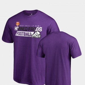 Purple 2018 Cheez-It Bowl Bound College T-Shirt Men Audible TCU