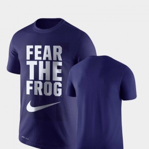 College T-Shirt Horned Frogs Legend Franchise Purple Performance For Men's