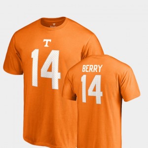 Legends Orange Mens Eric Berry College T-Shirt #14 UT Name & Number