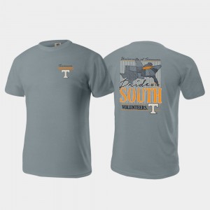 Comfort Colors Gray TN VOLS College T-Shirt For Men's Pride of the South