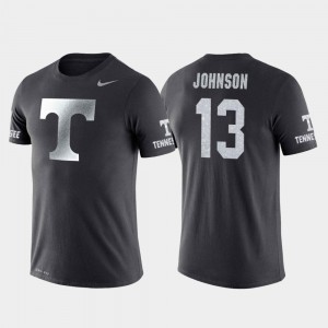 Basketball Performance Men Travel Anthracite University Of Tennessee Jalen Johnson College T-Shirt #13