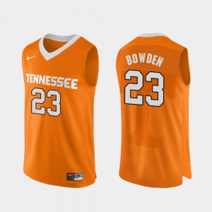 For Men Jordan Bowden College Jersey Authentic Performace #23 Tennessee Volunteers Basketball Orange