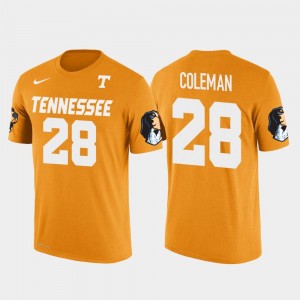 Orange #28 Future Stars Seattle Seahawks Football For Men Justin Coleman College T-Shirt UT