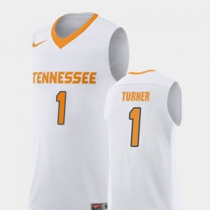Basketball University Of Tennessee Men Lamonte Turner College Jersey Replica #1 White