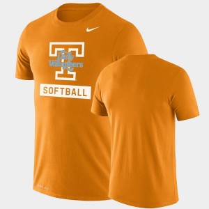 College T-Shirt Drop Legend Performance Softball Orange For Men Vols