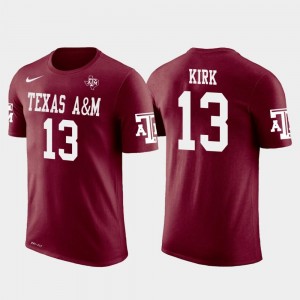 Aggies #13 Future Stars Christian Kirk College T-Shirt Crimson Arizona Cardinals Football For Men