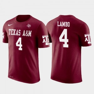 Jacksonville Jaguars Football Crimson Future Stars #4 Texas A&M Aggies Josh Lambo College T-Shirt Mens