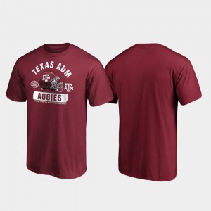 College T-Shirt 2019 Texas Bowl Bound A&M Spike Men Maroon