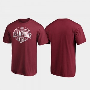 2019 Texas Bowl Champions Corner Men's Maroon Aggie College T-Shirt