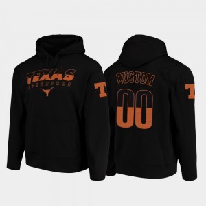 Black #00 Football Pullover College Customized Hoodie For Men UT Wedge Performance