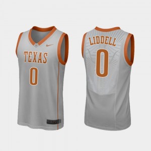 Gray Basketball Gerald Liddell College Jersey #0 Replica Texas Longhorns For Men's