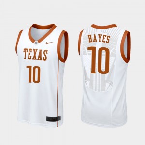 University of Texas Replica Men Jaxson Hayes College Jersey White #10 Basketball