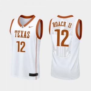 Basketball White University of Texas Kerwin Roach II College Jersey For Men Replica #12
