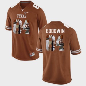 #84 Pictorial Fashion Marquise Goodwin College Jersey Brunt Orange For Men Longhorns