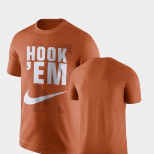 Performance Texas Longhorns College T-Shirt For Men Legend Franchise Texas Orange