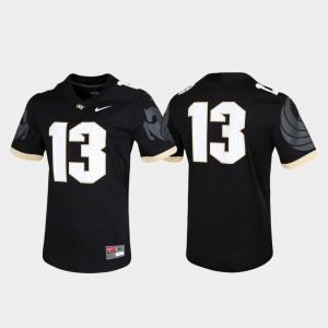 #13 Black College Jersey Men's Game Untouchable UCF Knights
