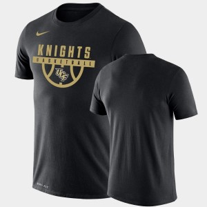 College T-Shirt Performance Basketball Black UCF Knights Drop Legend For Men's