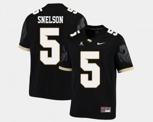 Dredrick Snelson College Jersey For Men's UCF #5 Black Football American Athletic Conference