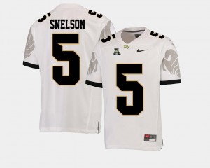American Athletic Conference White #5 Football For Men Knights Dredrick Snelson College Jersey