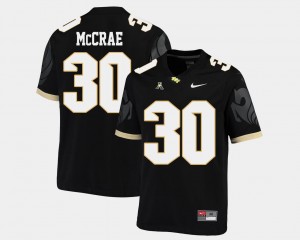 Black American Athletic Conference #30 Football Greg McCrae College Jersey Knights For Men's
