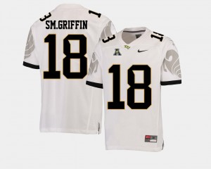 Football UCF Knights American Athletic Conference White #18 For Men Shaquem Griffin College Jersey
