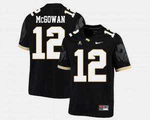 Taj McGowan College Jersey #12 American Athletic Conference University of Central Florida For Men's Football Black