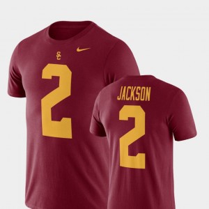 USC Adoree' Jackson College T-Shirt Football Cardinal Men #2 Name & Number